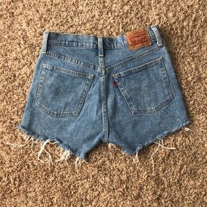 Levi 501 Original High Rise Jean Shorts
